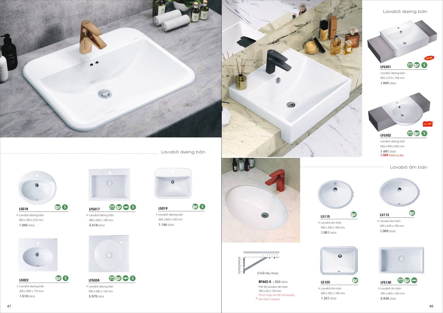 Catalogue và Bảng giá Thiết bị vệ sinh Caesar mới nhất 2024 - 2025 /Page 25